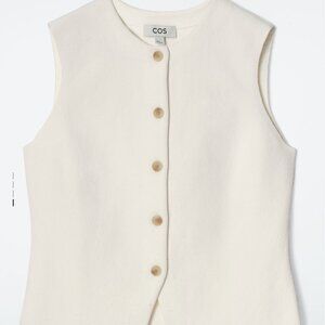 Brand NEW - COS - KNITTED COTTON VEST - XS size